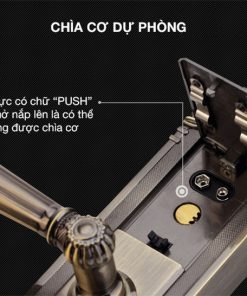Khóa cửa vân tay cao cấp Kaadas 6001 – Tân cổ điển