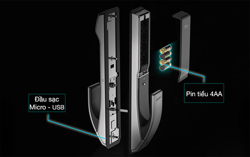 K7-5-PIN-KHOA Khóa cửa vân tay Kaadas K7-5