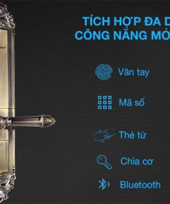 Khóa cửa vân tay cao cấp Kaadas 6001 – Tân cổ điển