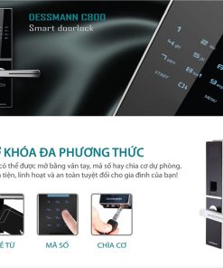 Khóa thẻ từ cửa gỗ Dessmann C800