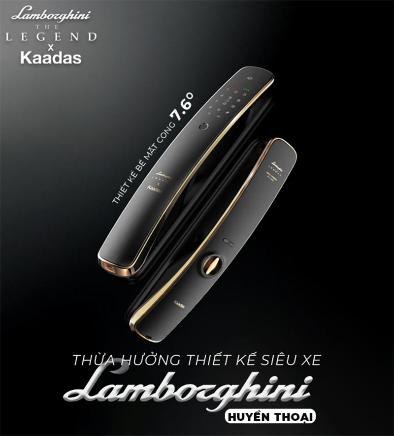 thiet-ke-lamboghini Khóa vân tay cao cấp Kaadas Lamboghini