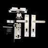 Khóa đồng Khóa cửa chính Joman INOX-8514-63