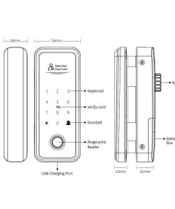 khóa cửa Khóa cửa kính ttlock Mozlex MG7