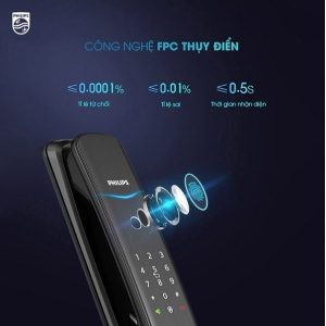 Khóa cửa vân tay cao cấp Philips DDL702E Philips Khóa cửa vân tay cao cấp Philips DDL702E Philips Khóa cửa vân tay cao cấp Philips DDL702E Philips