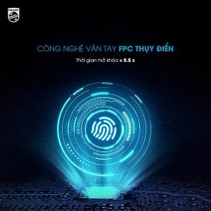 Khóa cửa vân tay cao cấp Alpha Philips - Alpha 5 Khóa cửa thông minh Philips 7300 Khóa cửa vân tay cao cấp Alpha Philips - Alpha 5