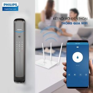 Khóa cửa vân tay cao cấp Philips DDL702E Philips Khóa cửa vân tay cao cấp Philips DDL702E Philips Khóa cửa vân tay cao cấp Philips DDL702E Philips