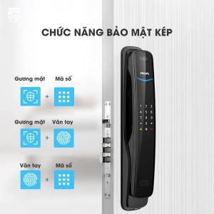 Khóa điện tử nhận diện khuôn mặt Philips DDL702 Khóa điện tử nhận diện khuôn mặt Philips DDL702