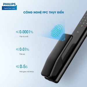 Khóa cửa vân tay cao cấp Alpha Philips - Alpha 5 Khóa cửa thông minh Philips 7300 Khóa cửa vân tay cao cấp Alpha Philips - Alpha 5