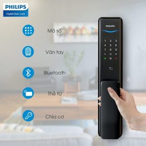 Khóa cửa vân tay cao cấp Alpha Philips - Alpha 5 Khóa cửa thông minh Philips 7300 Khóa cửa vân tay cao cấp Alpha Philips - Alpha 5