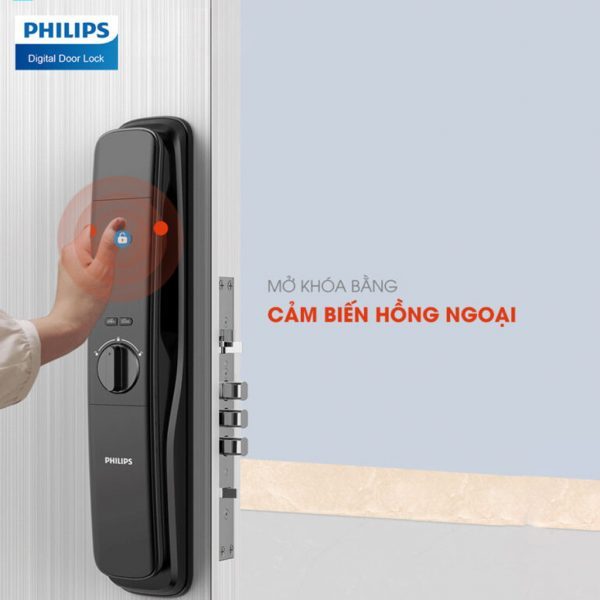 Khóa cửa vân tay có camera Philips DDL702-1HWS Khóa cửa vân tay có camera Philips DDL702-1HWS Khóa cửa vân tay có camera Philips DDL702-1HWS