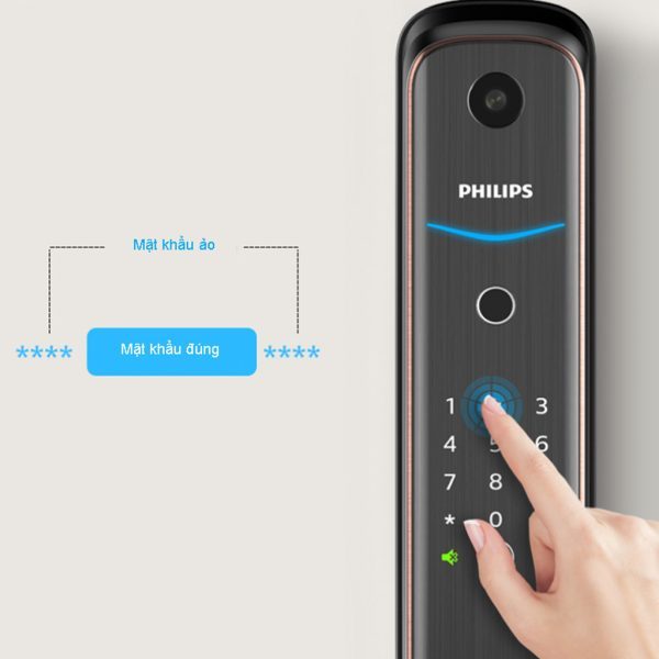 Khóa cửa vân tay có camera Philips DDL702-1HWS Khóa cửa vân tay có camera Philips DDL702-1HWS Khóa cửa vân tay có camera Philips DDL702-1HWS