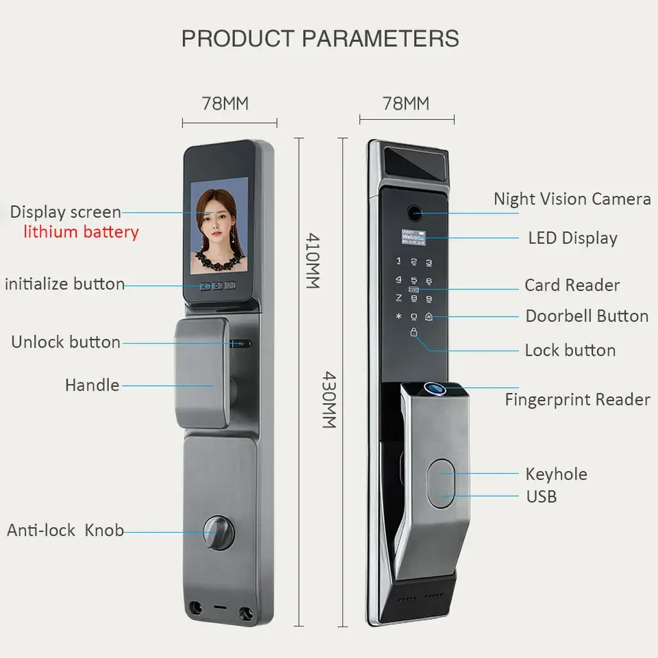 a7pro1 Khoá thông minh cao cấp MOZLEX MA8 PRO Khoá cửa vân tay cao cấp MOZLEX A7PRO