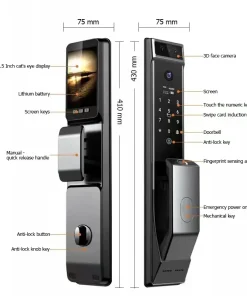 Khoá cửa vân tay cao cấp MOZLEX A7PRO Khoá thông minh cao cấp MOZLEX MA8 PRO Khoá cửa vân tay cao cấp MOZLEX A7PRO