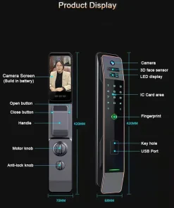 Khóa cửa vân tay cao cấp MOZLEX A9PRO Khoá cửa thông minh cao cấp MOZLEX A15PRO Khóa cửa vân tay cao cấp MOZLEX A9PRO